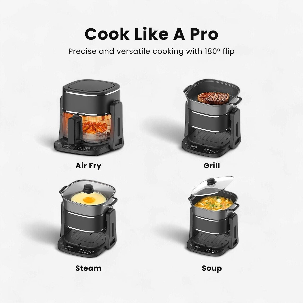 4 In 1 Reversible Air Fryer