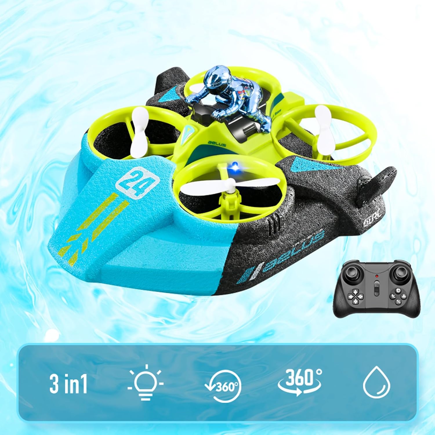 3-in-1 Innova RC Drone & Hovercraft