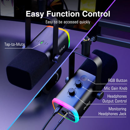 Dynamic XLR &amp; USB-C Microphone Kit