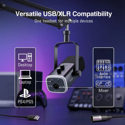 Dynamic XLR &amp; USB-C Microphone Kit